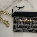 Juicy Couture Vinyl Logo Coin Purse Card Carrier Wallet Keychain Photo 0