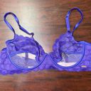 Savage X Fenty Mod On The Moon Unlined Purple Demi Bra Size 38C Photo 0