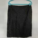 J.Jill NWT  Black Eyelet Professional Work Pencil Skirt Size 12 Photo 0