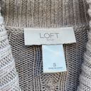 Loft  Beige Gray Turtleneck Tunic Sweater | S Photo 1