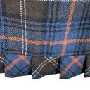 CAbi  Multicolor Plaid Pleated Bottom Straight Lined Mini Skirt Pockets Size 6 Photo 2