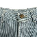 Bermuda Vintage Chic High Rise Blue & White Stripe Denim 14”  Shorts Size 32” Photo 2