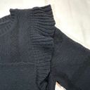 Pilcro ‎ Anthropologie Knit Crew Neck Ruffle Shoulder Sweater Womens Medium Photo 2