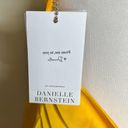 Danielle Bernstein NWT We Wore What  Slip Evening Dress LARGE Satin Lemon Chrome Photo 5