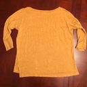 Lou & grey  Shirt SZ M Mustard Yellow 100% Linen Photo 5