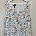 Jones New York Women’s Floral Handkerchief Hem Dress Stone Combo Size 14 NWT Photo 1