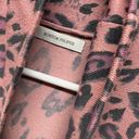 Boston Proper  XS Pink animal Leopard Print Open Front knit Cardigan Sweater Photo 1