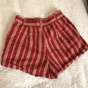 Forever 21 Red And White Striped Shorts Photo 1