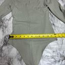 American Eagle  Long Sleeve Ribbed Sage Green bodysuit NWT new size medium Photo 5