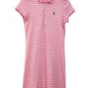 Ralph Lauren  Pink & White Stripe Polo Shirt Dress Photo 0