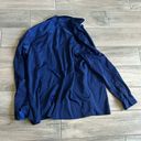 INC  women’s button front shirt in navy Photo 4