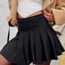 Princess Polly  Lucid Mini Pleated Tennis Skirt Black High Waisted US 6 Photo 0