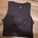 Gymshark black gym shark top Photo 1