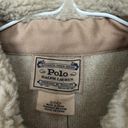 Polo Ralph Lauren Womens Teddy Sherpa Shearling Tan Jacket SMALL Photo 2