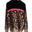 Suzanne Betro Weekend  Leopard Print Cowl Sweater Photo 0