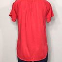 Michael Stars  red peasant top. Runs like a small. New Photo 3