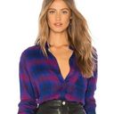 Rails  Hunter Button Down Shirt Azure Scarlet Plaid Revolve Medium Photo 0