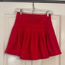 Red Athletic Skirt Photo 1