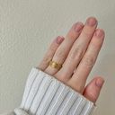 American Vintage Vintage “Gilda” Gold Glitter Ring Stacking 5.5 Classic Femme Glam  Photo 2