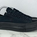 Converse womens black  all-star canvas CTAS Platform low top shoes size 7.5 Photo 0