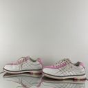 Brunswick Y2K White Bubblegum Pink Quilted Lace Up Casual Bowler Oxford Sneakers Photo 7