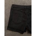 Just Black Denim  Fitted Boyfit Single Cuff Shorts Size XL NWT Stretchy & Soft Photo 7