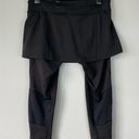 Athleta  Black Legging Skirt S 2 in 1 Athletic Cropped Tennis Photo 3