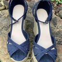Christian Sirianio Christian Siriano for Payless Denim Platform Sandals - Size 5.5 Photo 1
