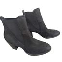 Paul Green 7  Jules Black Suede Boots Stacked Heel Booties Chelsea Photo 0