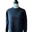 J.Crew  womens lambs wool charcoal gray heavy pullover sweater L preppy classic Photo 0