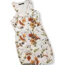 ZARA White Floral Dress Photo 0