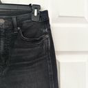 Gap  Denim Washed Black Vintage High Rise Slim Jeans Open Raw Ankle Hem 28 Short Photo 6