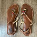 REEF  flat brown strappy sandals ~ boho bead detail ~ women’s size 10 Photo 13