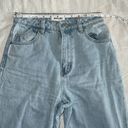 Rolla's  Heidi High Rise Loose Straight Jeans in Holiday Blue Busted Knee Size 24 Photo 9