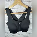 Brooks  Women’s Dare Zip Run Bra Solid Black Sports Bra size 36 C/D Photo 3