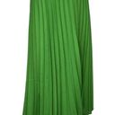 Elle  Skirt Women Large Green A Line Pleated Retro Preppy Girly Feminine Bohemian Photo 2