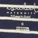 Isabel Maternity  Ingrid & Isabel Navy Blue & White‎ Striped Short Sleeve … Photo 5