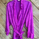 Victoria's Secret COPY - Vintage magenta purple gold label Victoria’s Secret dressing gown robe M… Photo 1