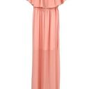 Show Me Your Mumu NWT  Frosty Pink Hacienda Maxi Dress NWT Small off shoulder Photo 3