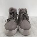 MIA Tillie grey faux fur platform sneakers Photo 2