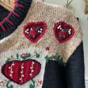 heirloom collectibles Vintage  Valentine’s Day Love Theme Cardigan Sweater M Photo 5