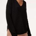 Wilfred Free Black Walter Waffle Knit Merino Wool V-neck Sweater Sz S Photo 0