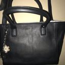 Nine West  black roomy purse with NW key chain Photo 1