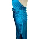 NEW NWT The Sei for FWRD Cross Wrap Halter 100% Silk Maxi Dress in Teal Size 4 Photo 5