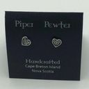 Piper  Pewter Celtic Knot Heart Earrings Photo 0