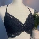 Aerie Black Floral Lace Bralette Photo 4