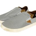 Olukai  Women's Size 11 Pehuea Loafers Pale Grey Slip on Shoe Photo 0