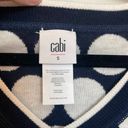 CAbi Navy And White Polka Dot Top Photo 1