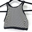 Calia Size Small Striped Sports Bra Black White Photo 0