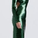 House Of CB  'Belle' Pine Green Sequin Maxi Dress NWOT size XS Photo 1